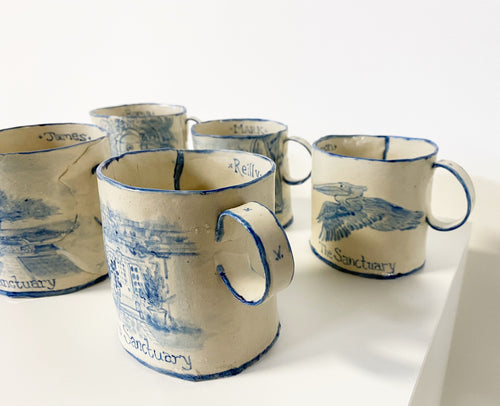 Set of 4 Mugs Commission