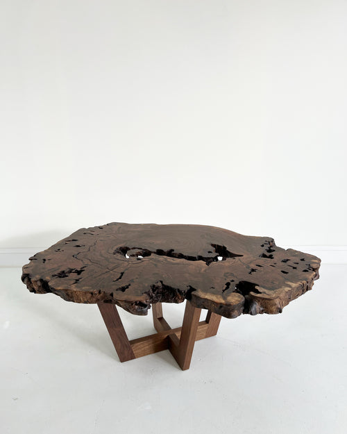 Walnut Burl Slab Coffee Table, Edition of 10