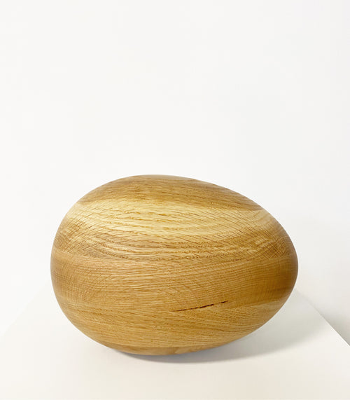 Large Oak Egg Sculpture