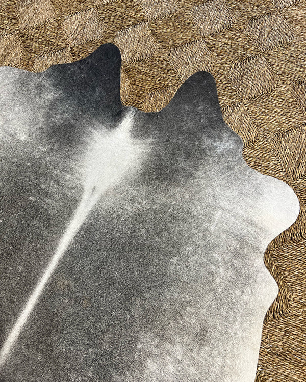 Brazilian Cowhide Rug, Salt and Pepper, No. 5