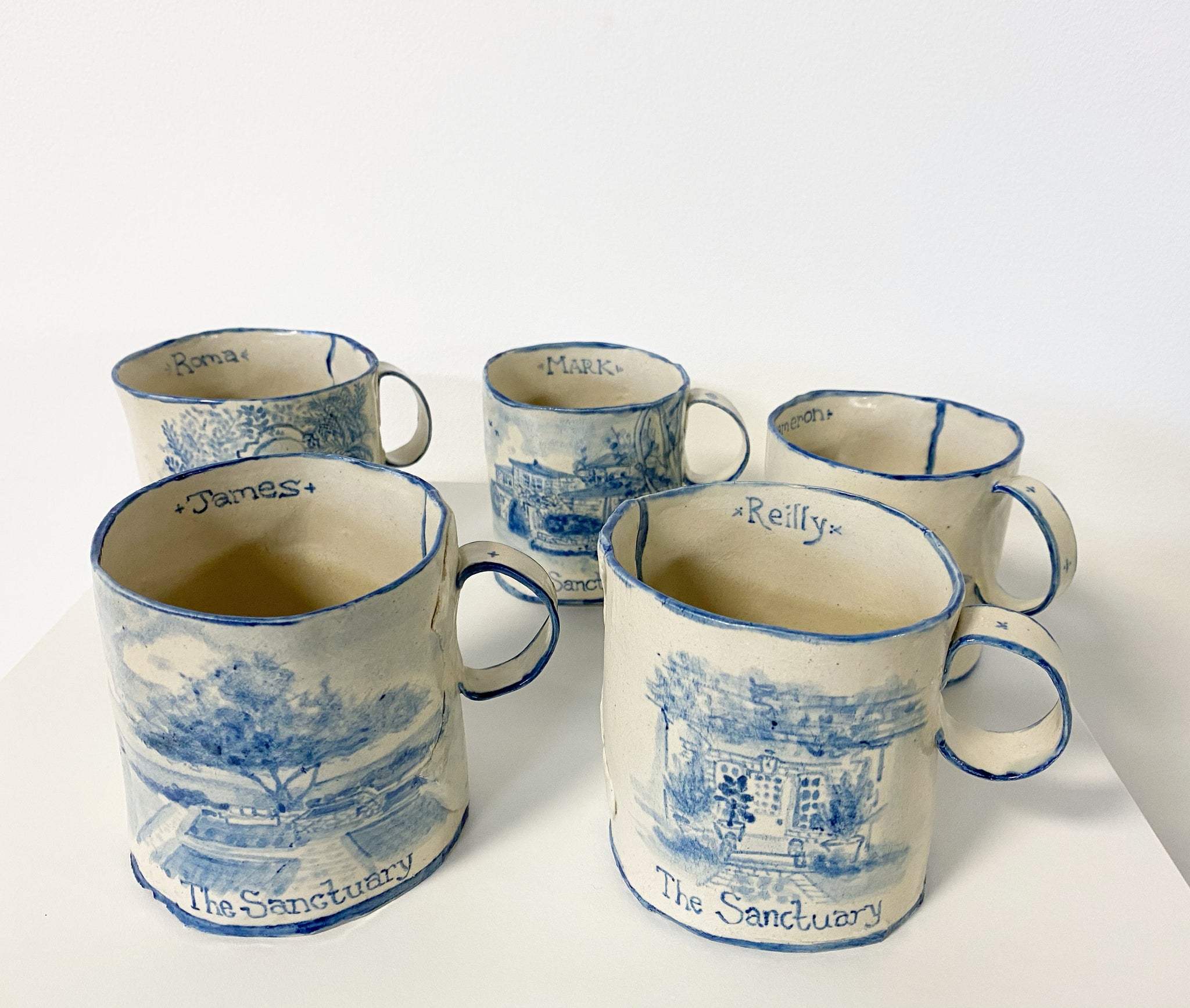 Set of 4 Mugs Commission