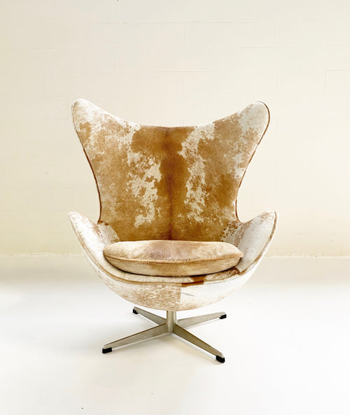 Egg Chair in Brazilian Cowhide - FORSYTH