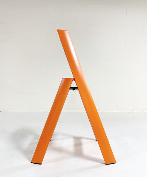 Lucano Wide 3-Step Ladder - Orange