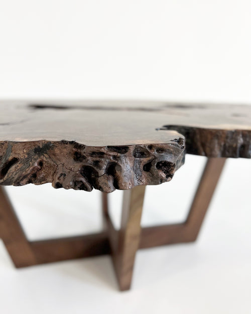 Walnut Burl Slab Coffee Table, Edition of 10