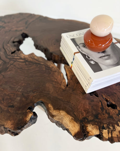 Walnut Burl Slab Coffee Table, Edition of 10