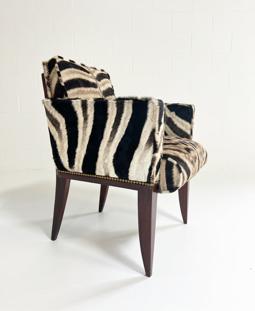 Armchair in the Style of Wormley in Zebra