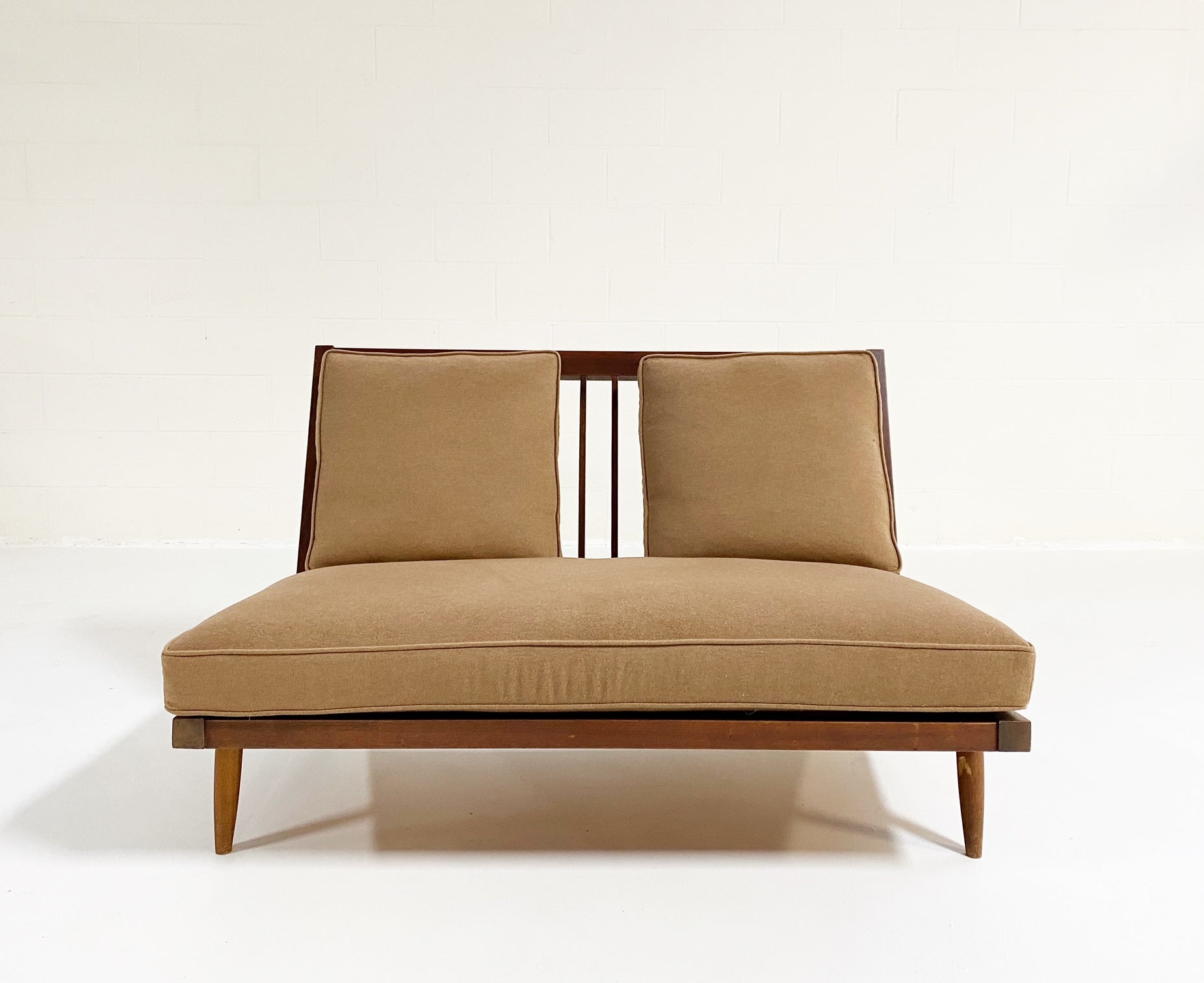 Settee with Loro Piana Cashmere Cushions