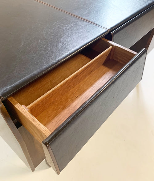 Leather Top and Walnut Desk - FORSYTH