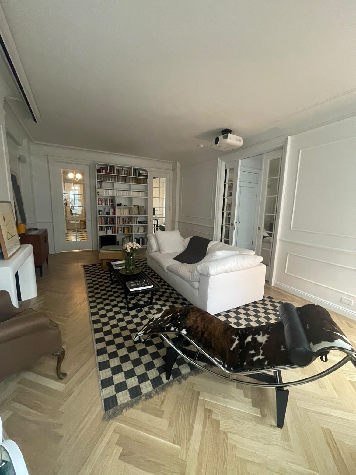 The Checkerboard Rug - Off Black