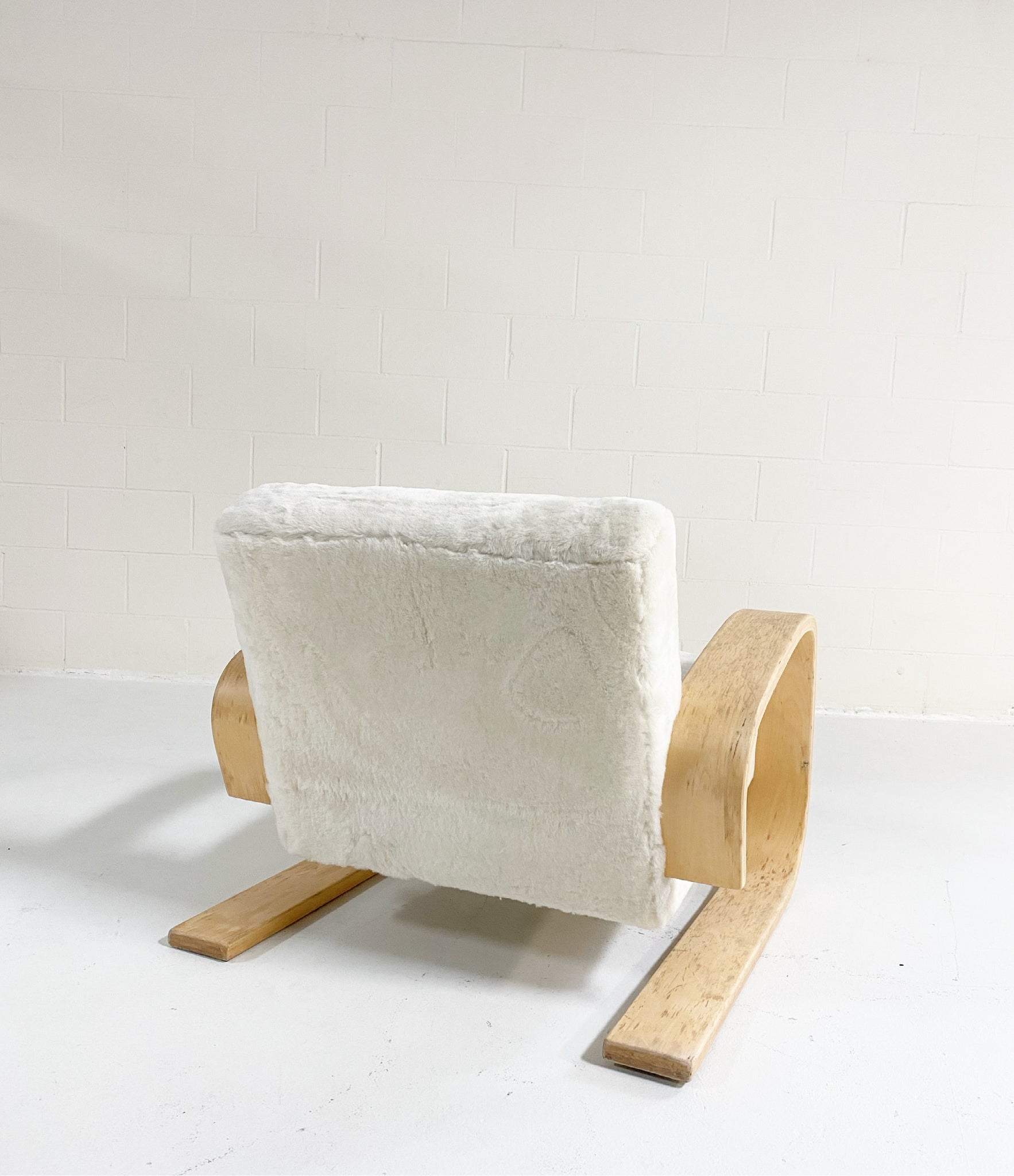 Model 400 "Tank" Lounge Chair in Shearling