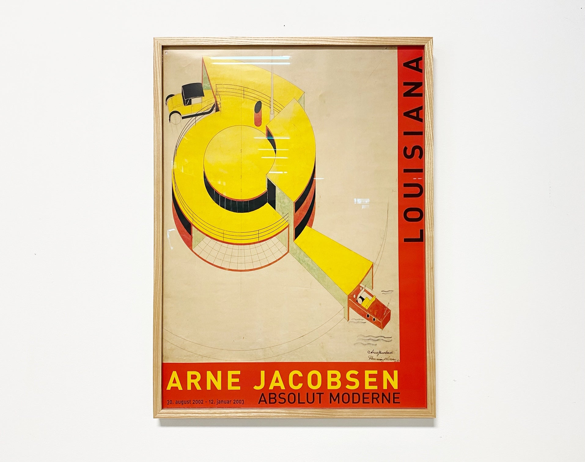 Arne Jacobsen Framed Exhibition Poster