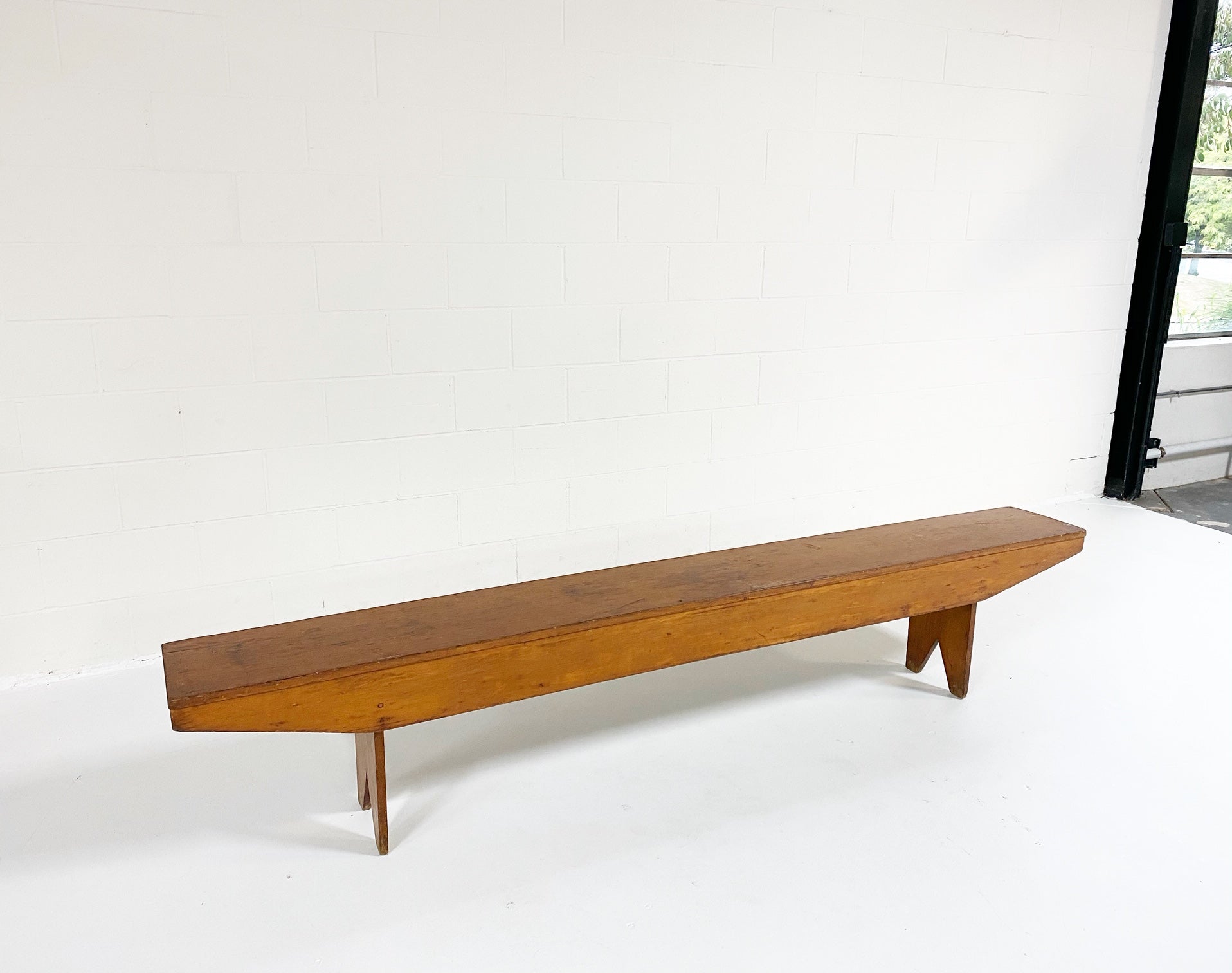 8 Foot Long Primitive Farmhouse Bench