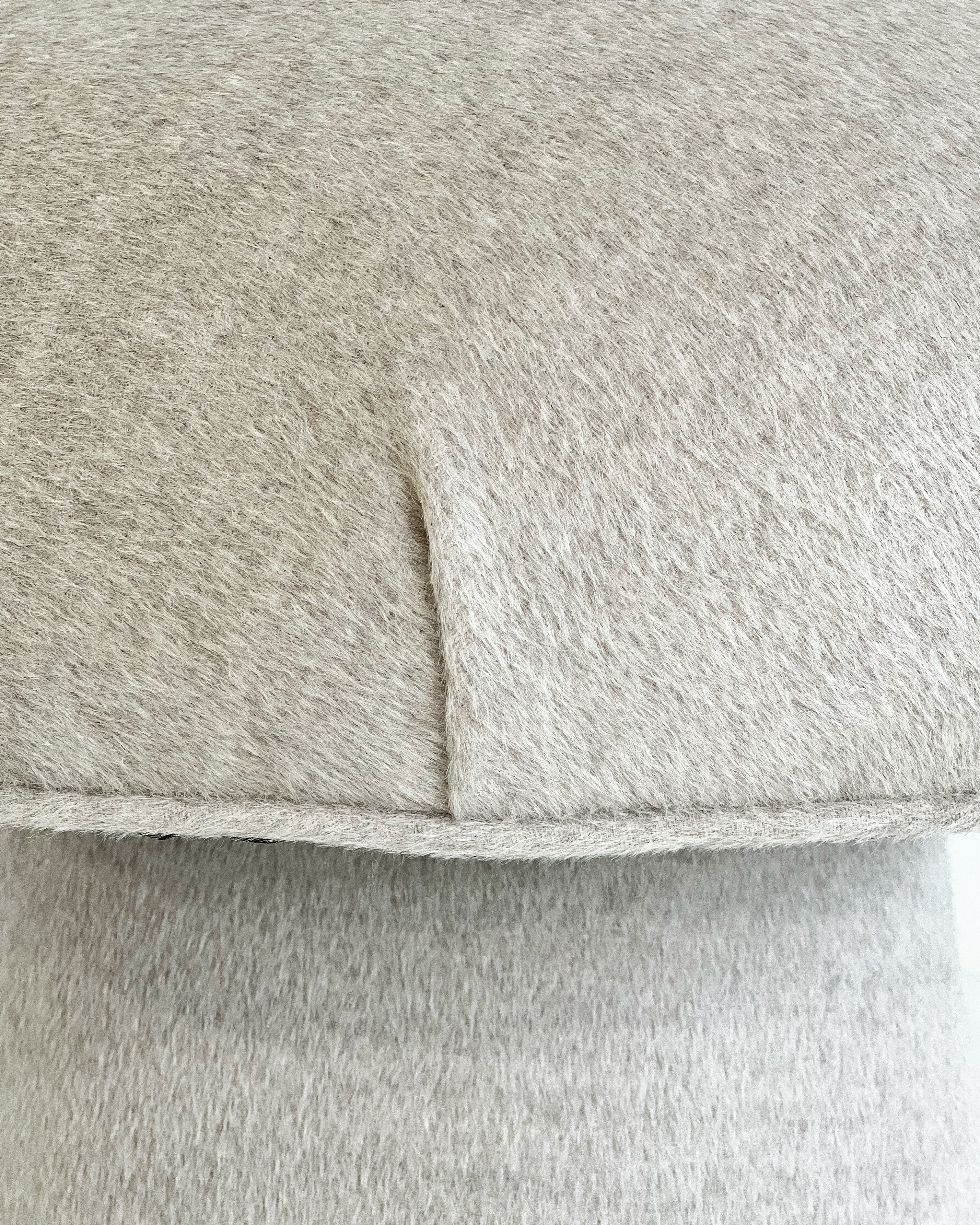 The Forsyth Mushroom Pouf in Loro Piana 'Incas' Alpaca Wool