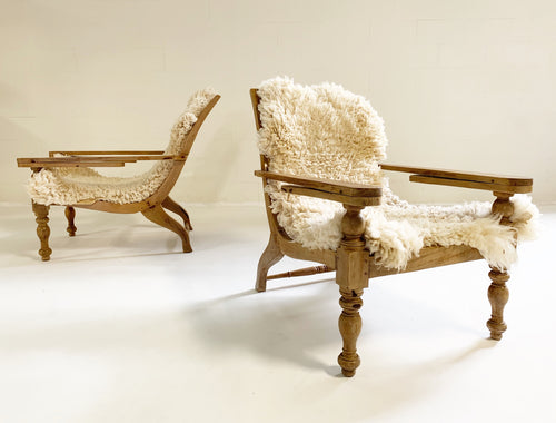 British Colonial Plantation Chairs, pair - FORSYTH