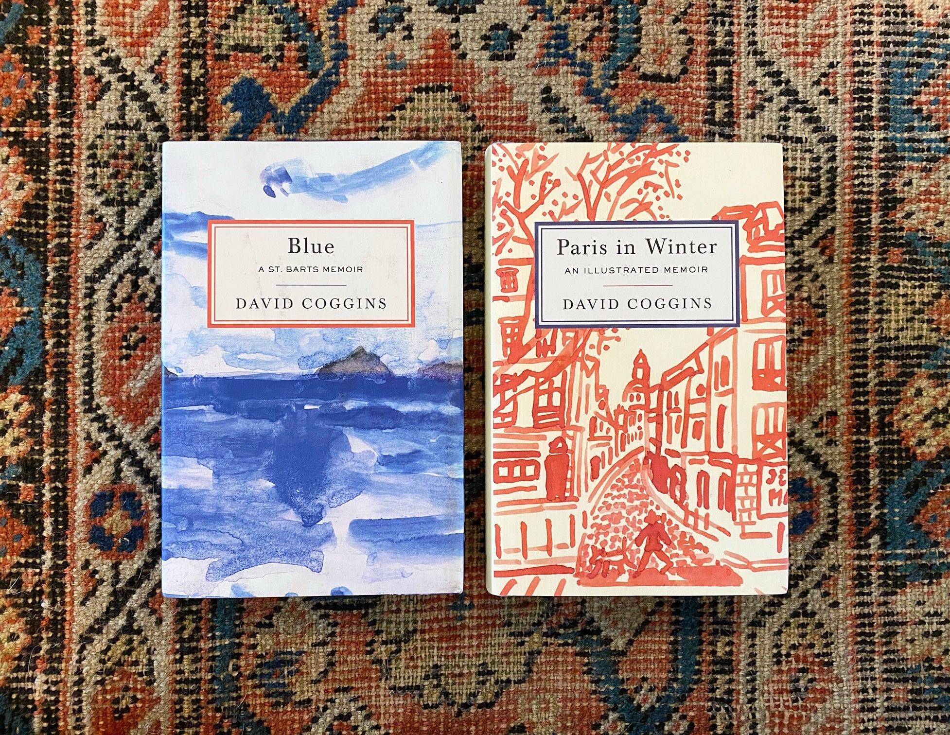 Signed 'Paris In Winter' and 'Blue: A St. Barts Memoir' Book Bundle