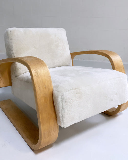 Model 400 "Tank" Lounge Chair in Shearling