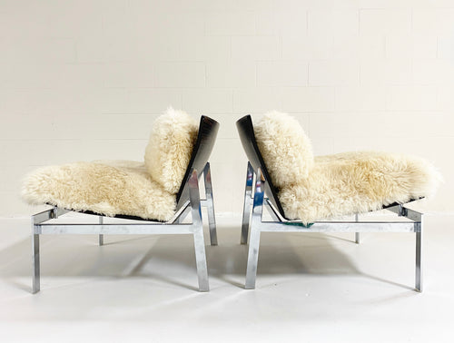 Words Chairs with California Sheepskin Cushions