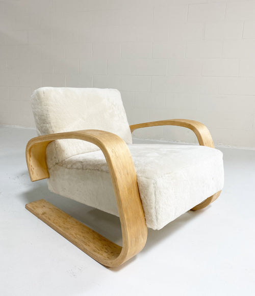 Model 400 "Tank" Lounge Chair in Shearling