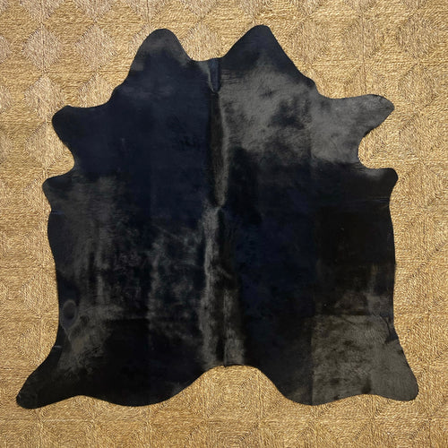 Brazilian Cowhide Rug, Black, No. 2