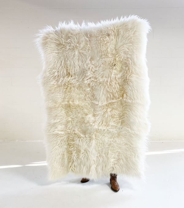 The Forsyth Angora Goatskin Throw