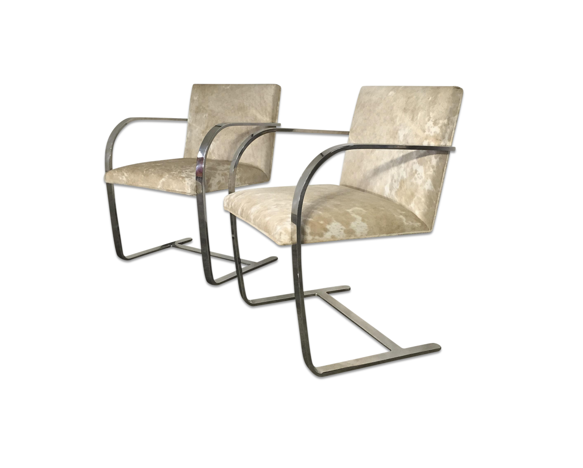 Brno Chairs in Brazilian Cowhide, pair - FORSYTH