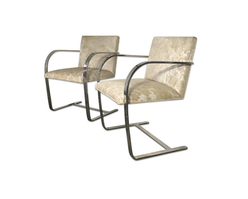 Brno Chairs in Brazilian Cowhide, pair - FORSYTH