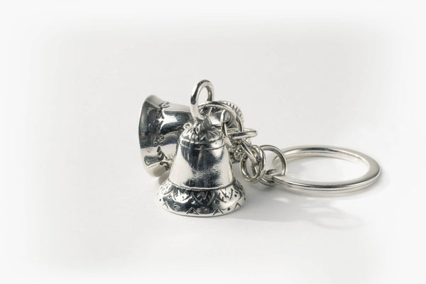 Three Bell Round Ring Keychain