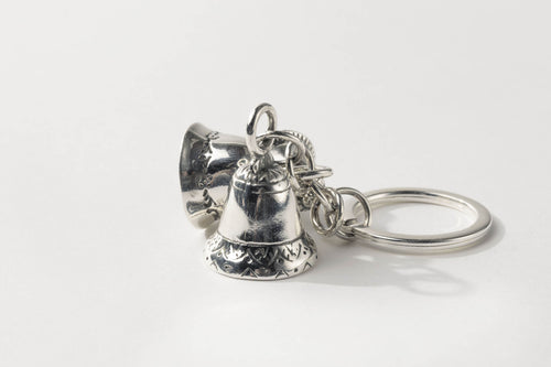 Three Bell Round Ring Keychain