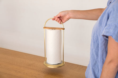 Brass Paper Towel Holder