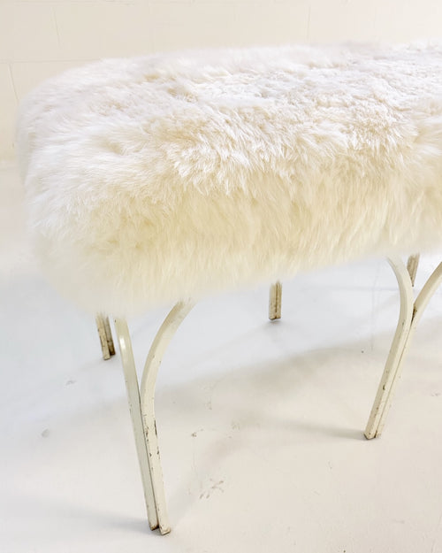 Bench in Brazilian Sheepskin - FORSYTH