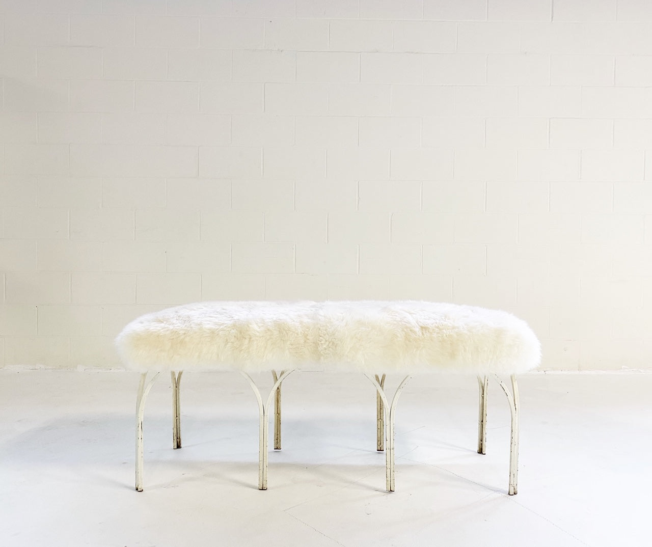 Bench in Brazilian Sheepskin - FORSYTH