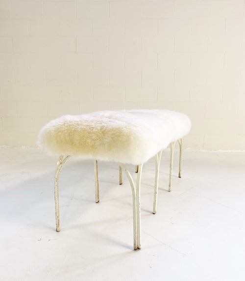 Bench in Brazilian Sheepskin - FORSYTH