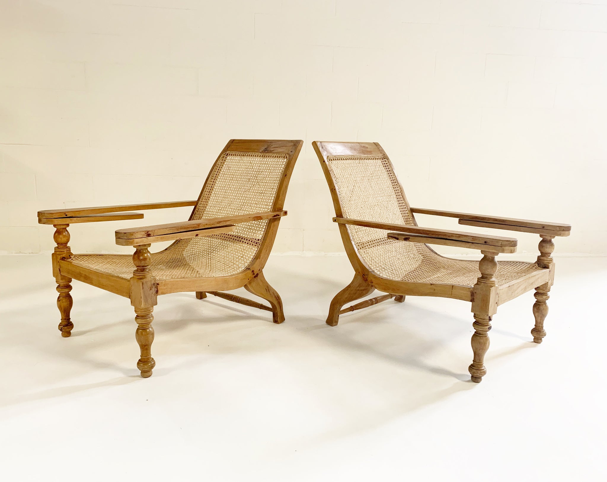 British Colonial Plantation Chairs, pair - FORSYTH