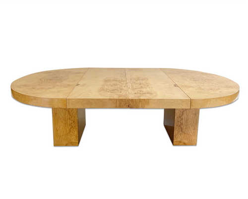 Burl Wood Oval Dining Table - FORSYTH