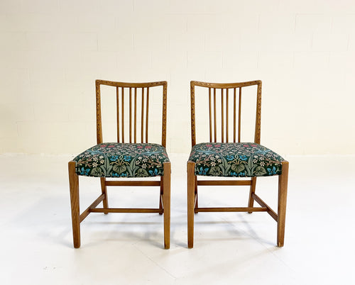 Dining Chairs in William Morris Blackthorn, Pair - FORSYTH