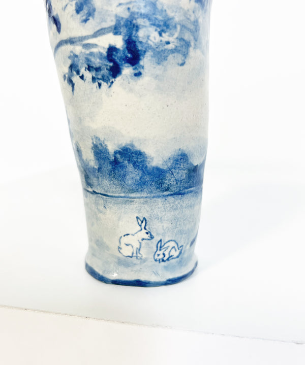 Rabbit Realm Vase