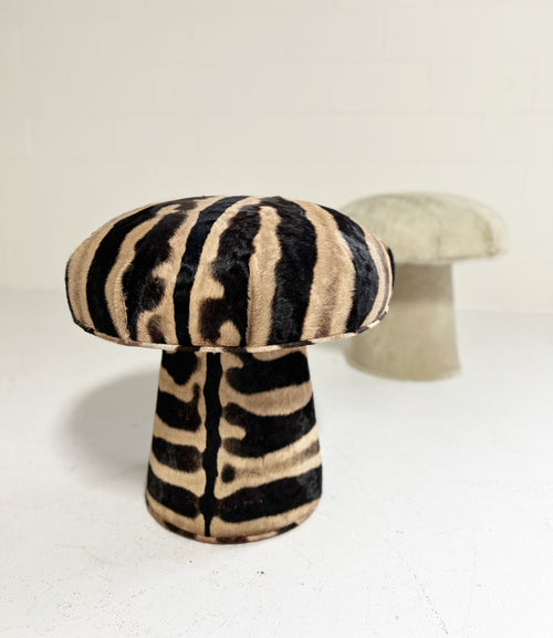 The Forsyth Mushroom Pouf in Zebra