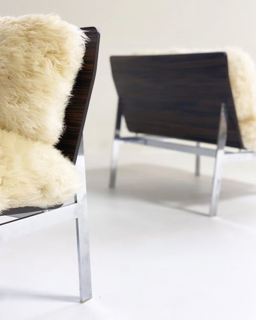 Words Chairs with California Sheepskin Cushions