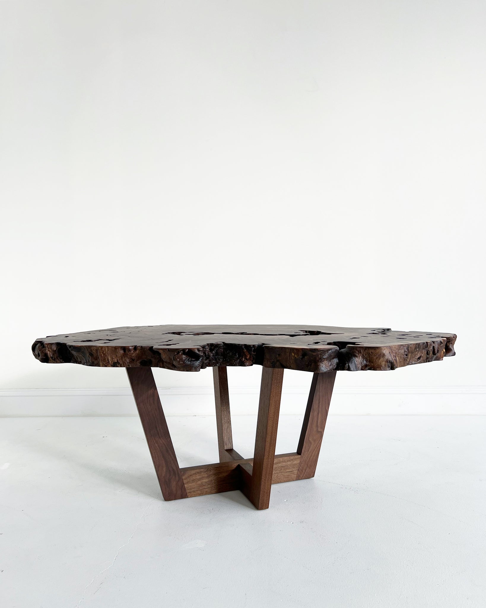 Walnut Burl Slab Coffee Table, Edition of 10