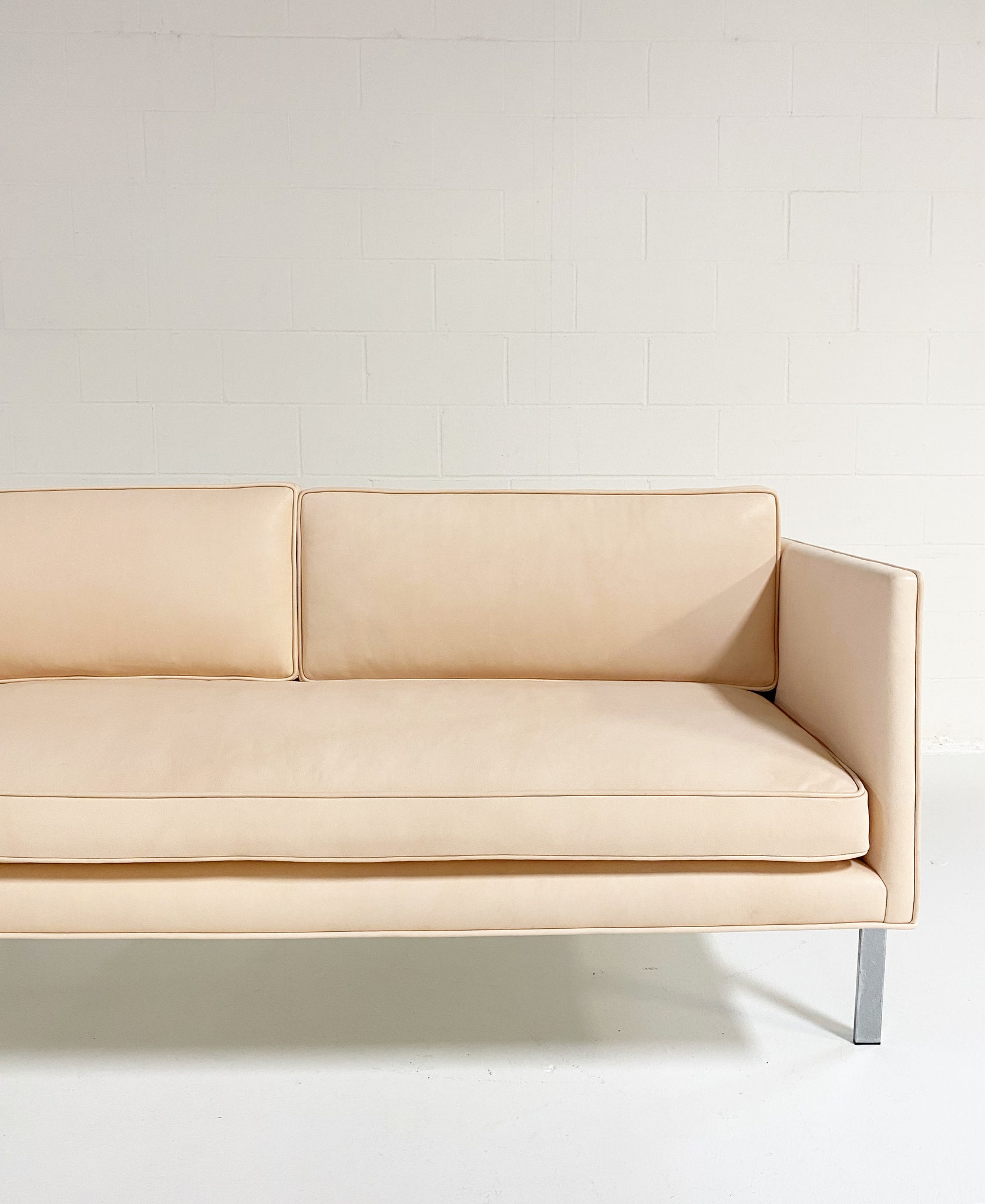 Vegetable tanned on sale leather sofa