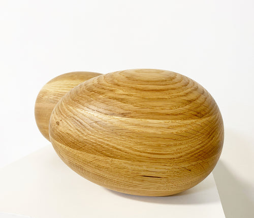 Large Oak Egg Sculpture