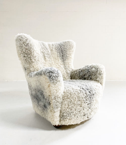 Lounge Chair in Gotland Sheepskin