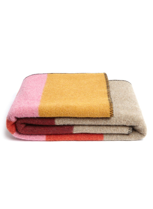Stripe Wool Blanket - Oatmeal