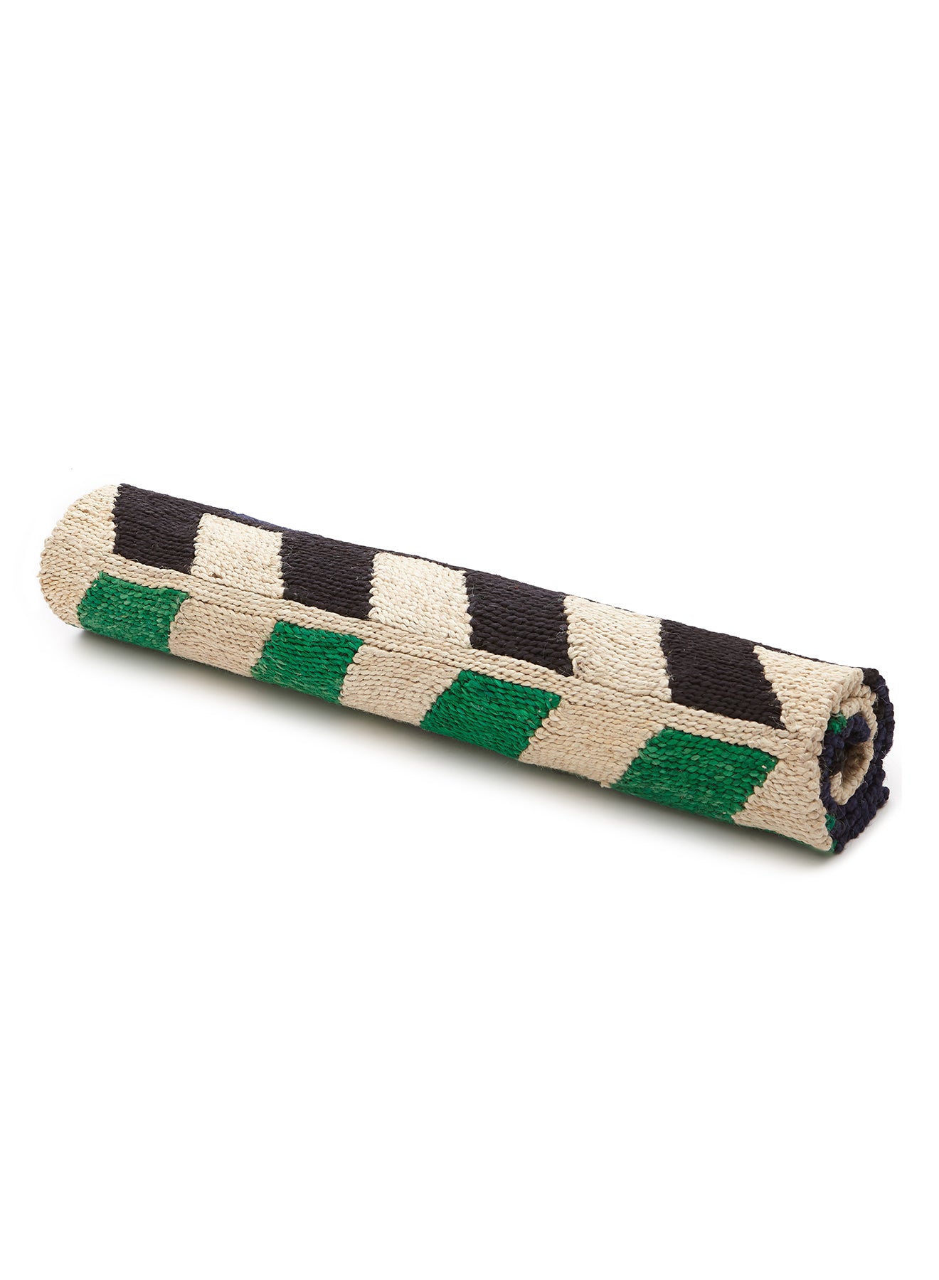 Arrow Stripe Jute Mat - Green