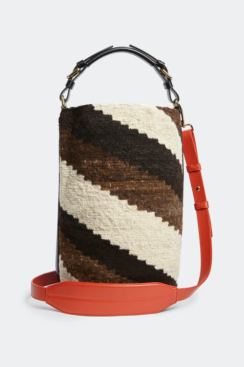 Diagonal Cylinder Maxi Bag