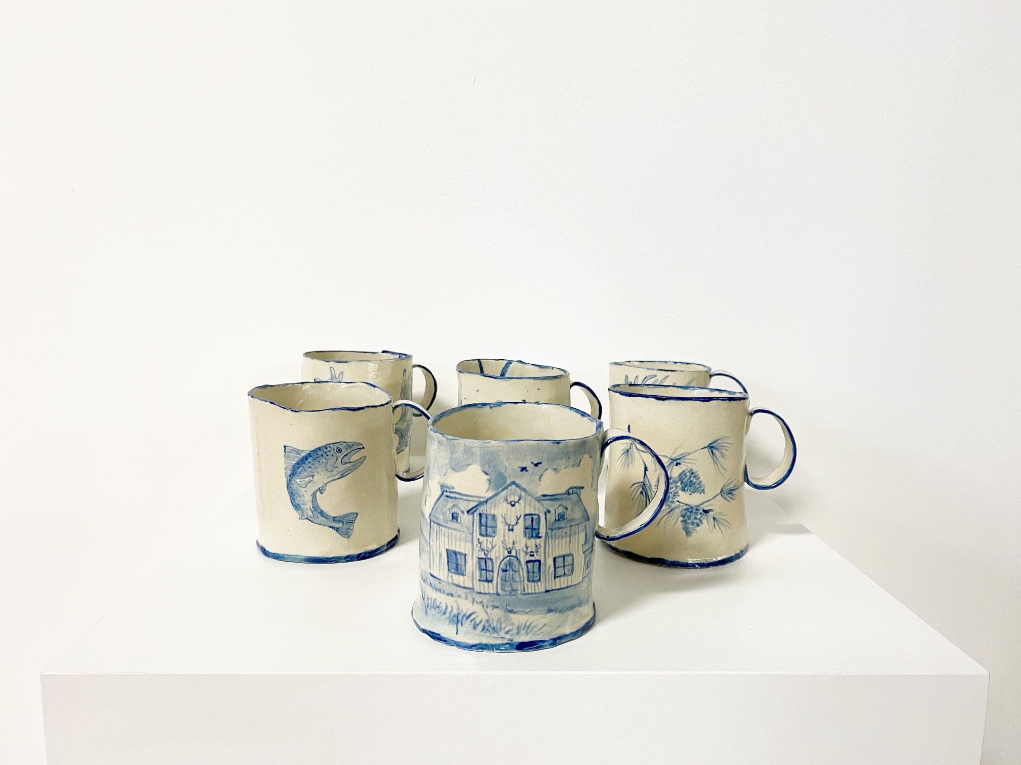Set of 4 Mugs Commission