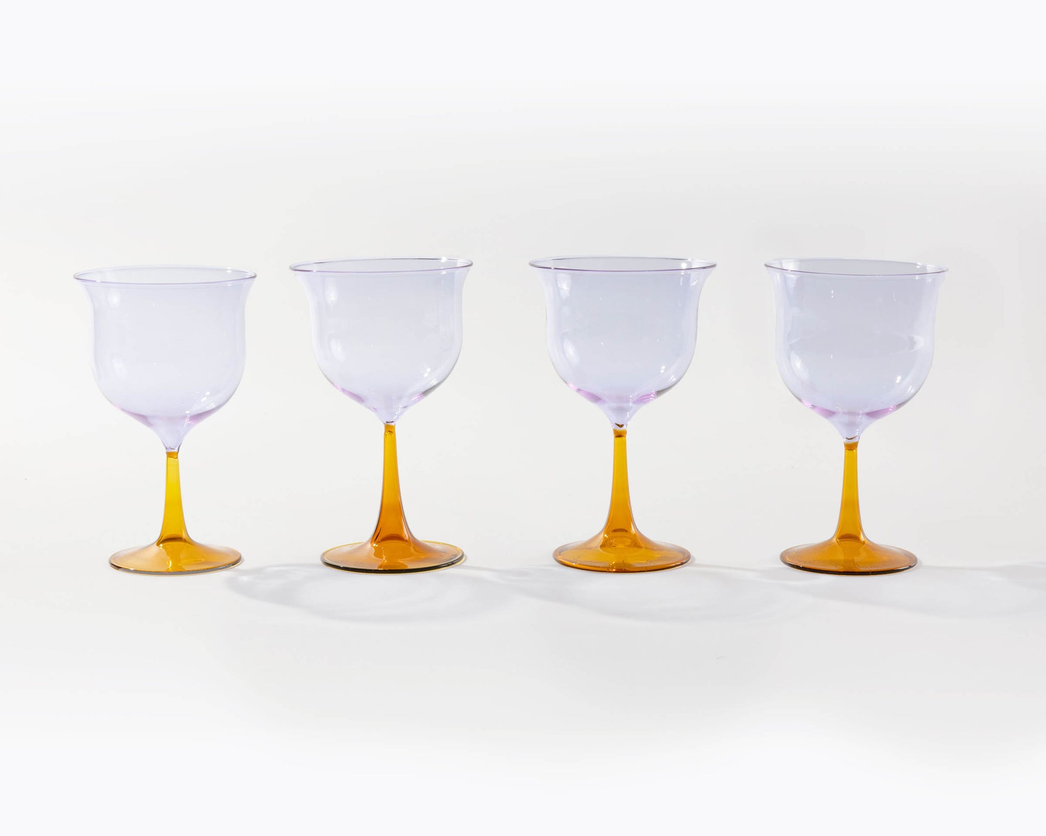 Cosimo Wine Glasses, Violet-Amber, set of 4