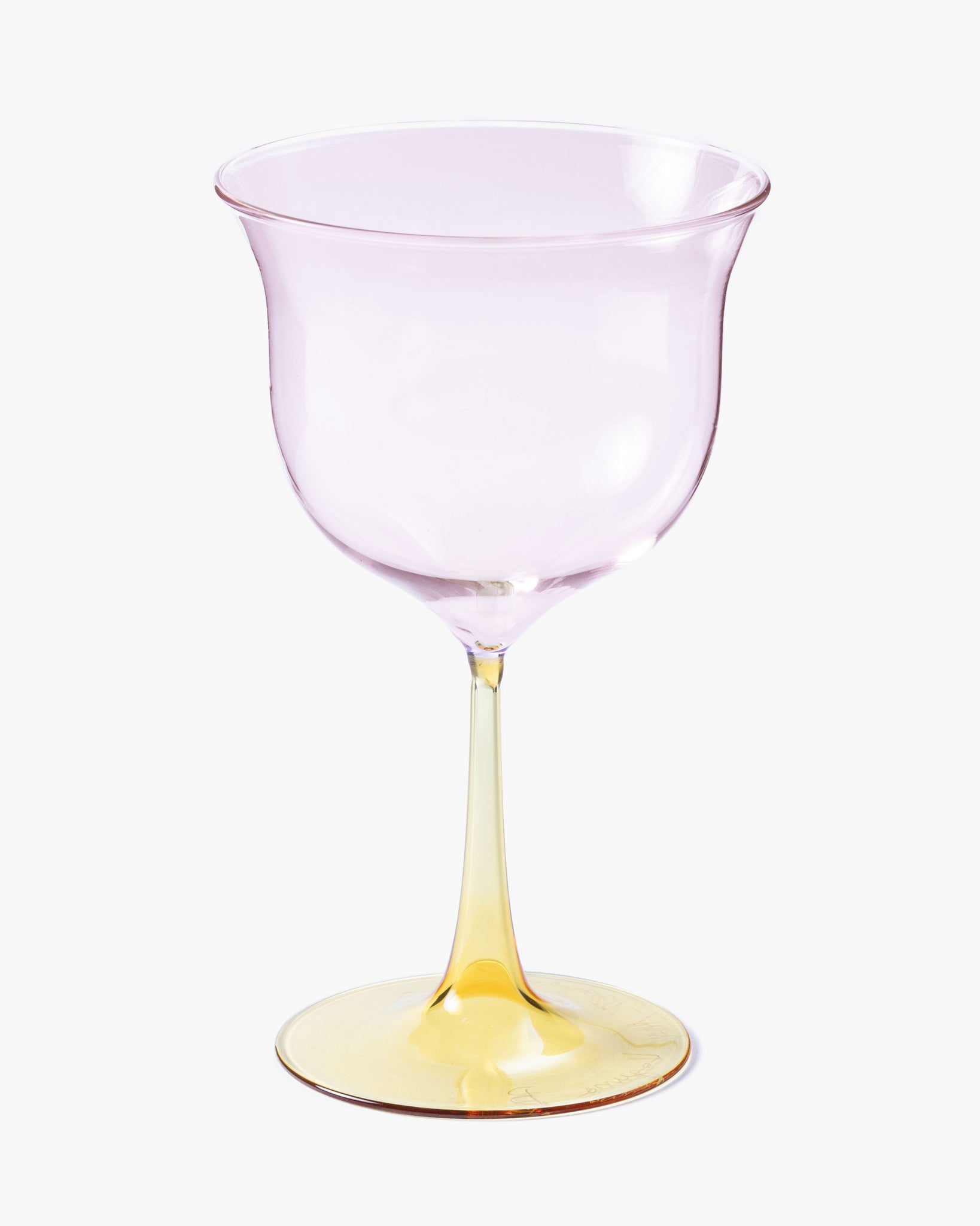 Cosimo Wine Glasses, Pink-Yellow, set of 4