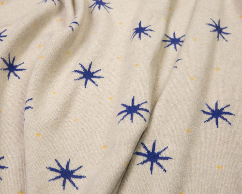 Stars Blue Cashmere Blanket