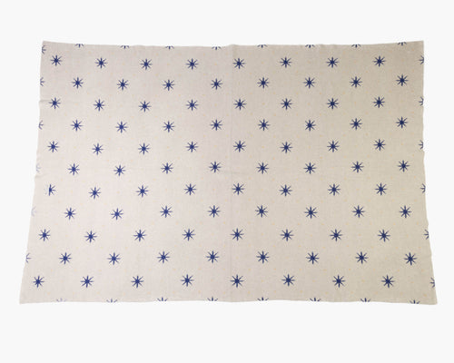 Stars Blue Cashmere Blanket